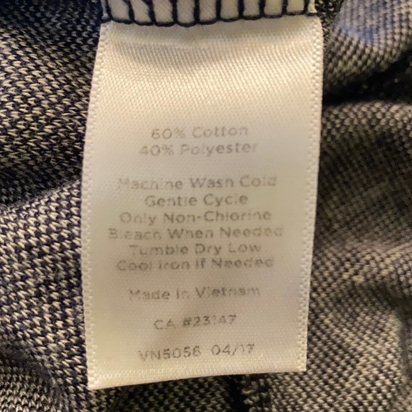 Talbots Black & White Knit Top - Size Medium - Picture 3 of 3